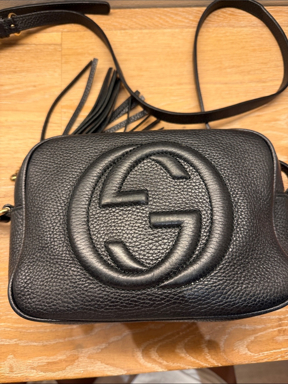 Gucci Black Leather Soho Disco Bag
